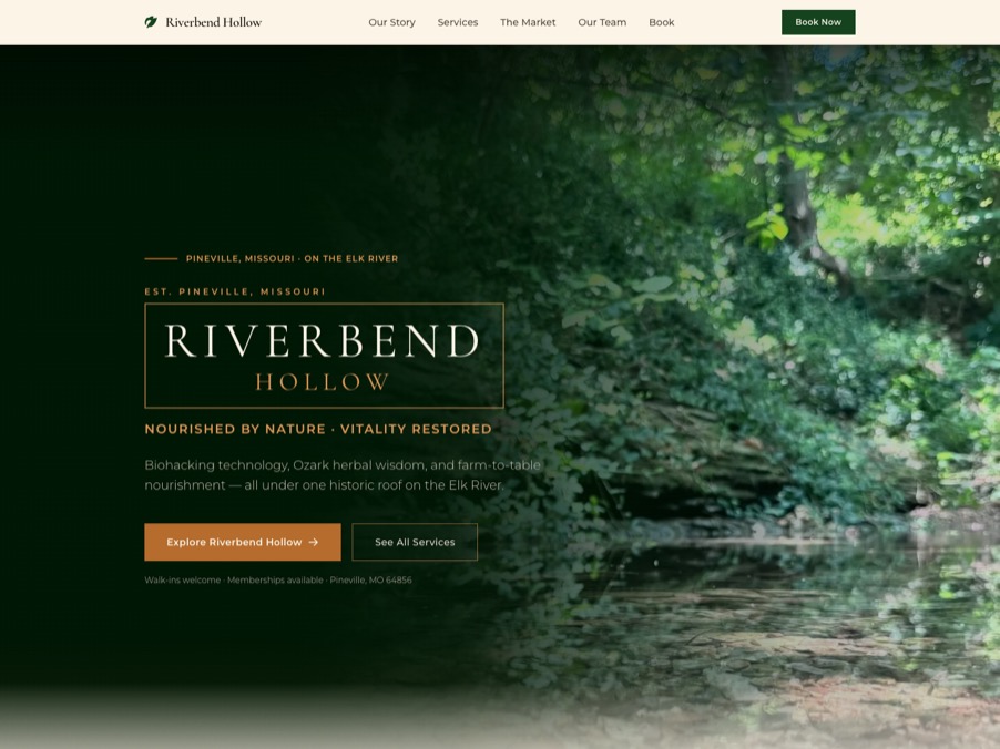 Riverbend Hollow website